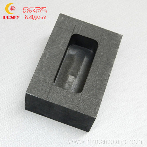 Rectangular shaped graphite ingot molds for melting and pouring gold ingots